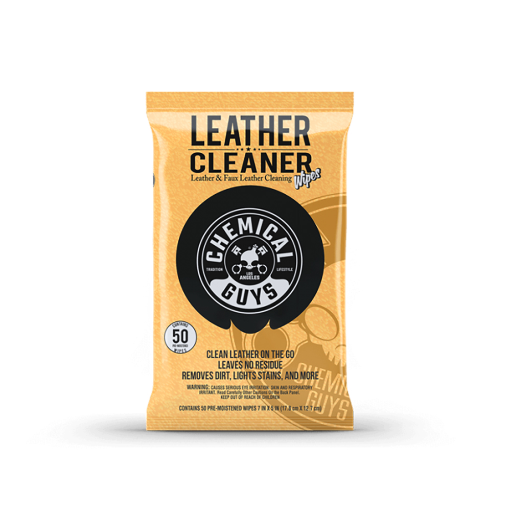 LEATHER CLEANER WIPES         50 wipes